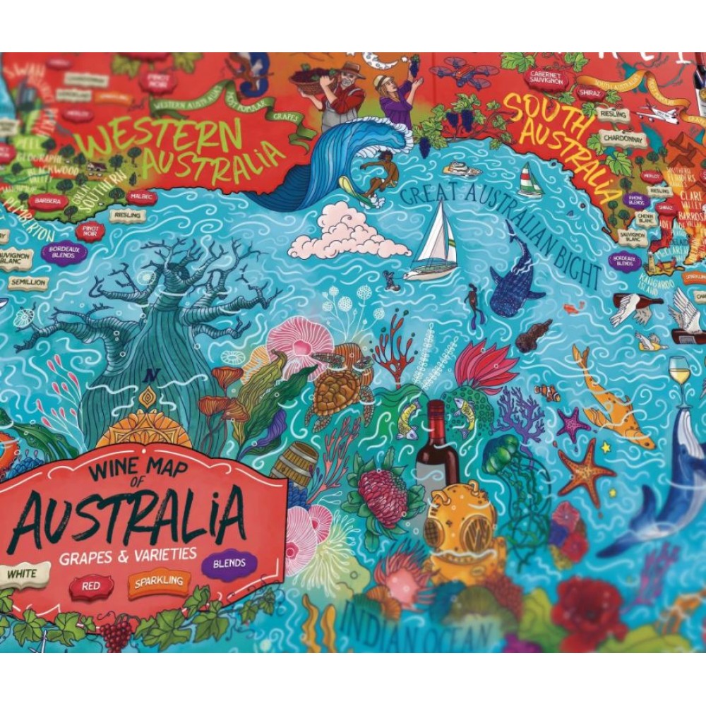 Wine Puzzle Australia 1000 bitar